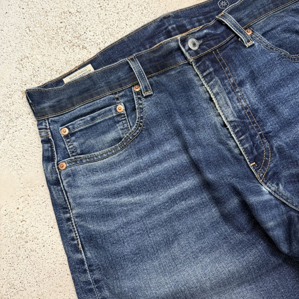 Levi's Levis 502 Big E Repro Stretch Warm Denim Chainstich Pants Size US 33 - 7 Thumbnail