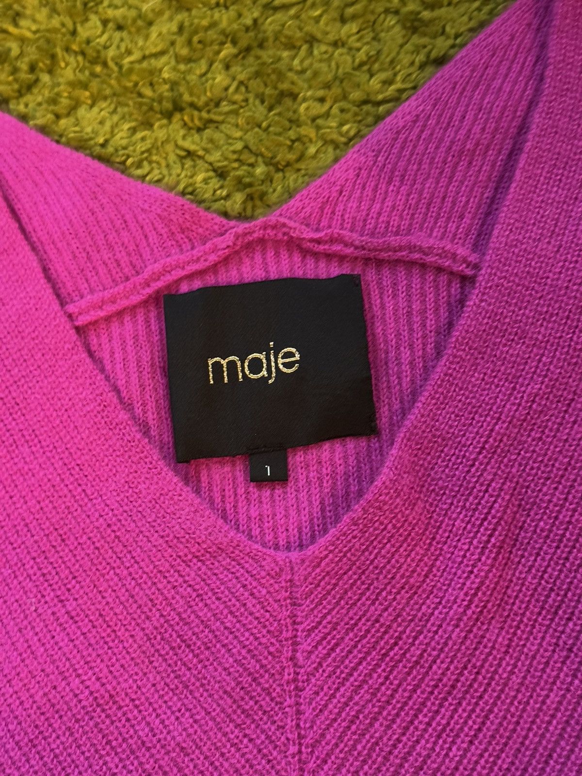 Designer × Maje Maje oldmoney style 100% cashmere sweater Size S / US 4 / IT 40 - 6 Thumbnail