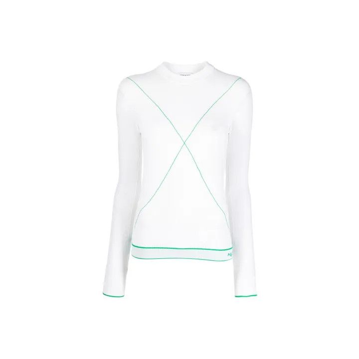 Bottega Veneta Bottega Veneta White Long Sleeve Sweater Size M / US 6-8 / IT 42-44 - 1 Thumbnail