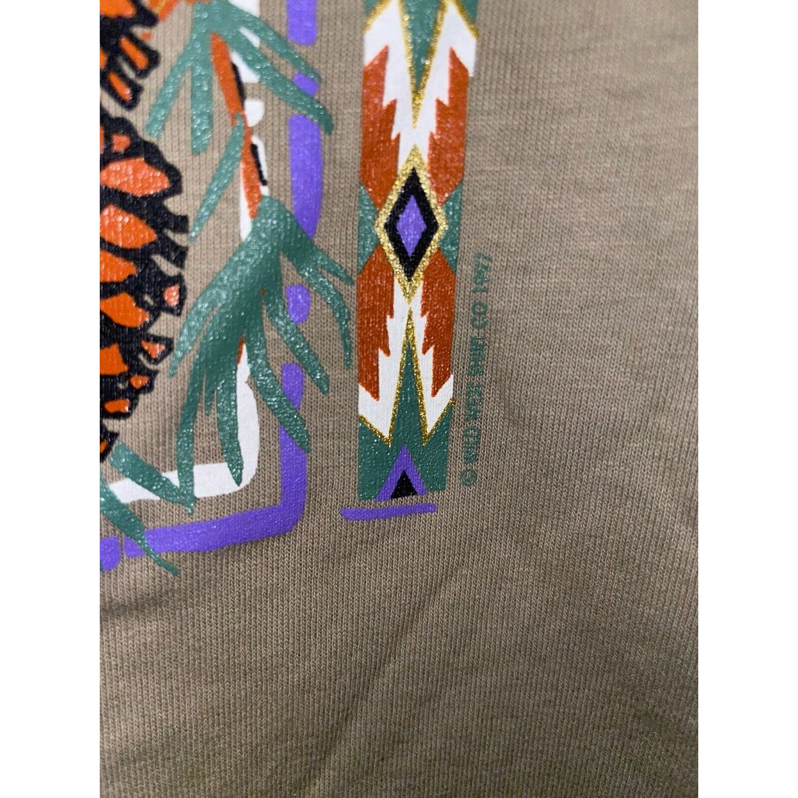 Jerzees Vintage Montana Brown Shirt Pinecone Tee VTG 90s 1997 Large Size US L / EU 52-54 / 3 - 5 Thumbnail