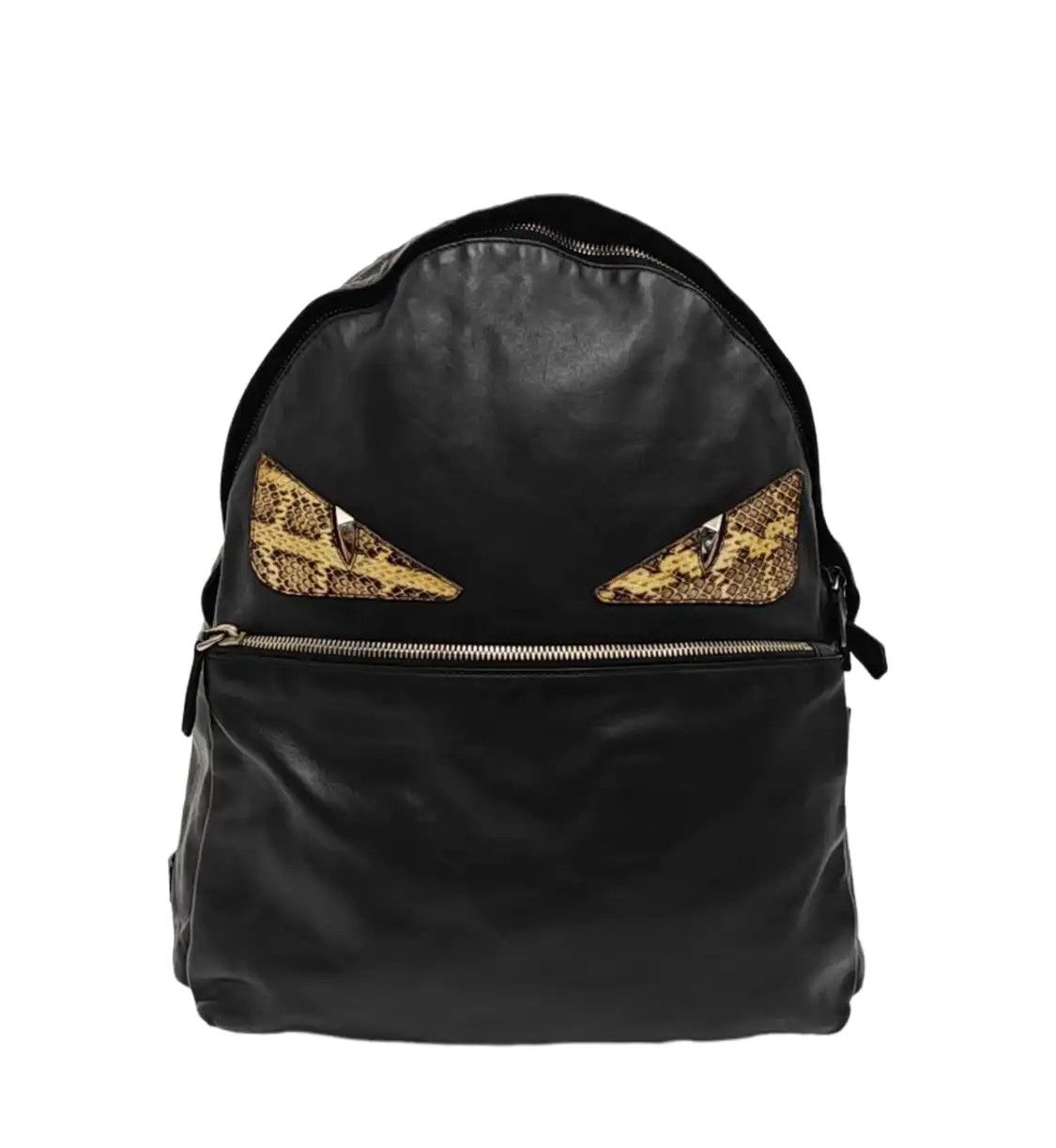 fendi bag bugs mini backpack Shearling Monster Bug Black 135850 Fendi shows us a playful take on the essential backpack silhouette with this embellished black piece Fendi Black Leather & Nylon