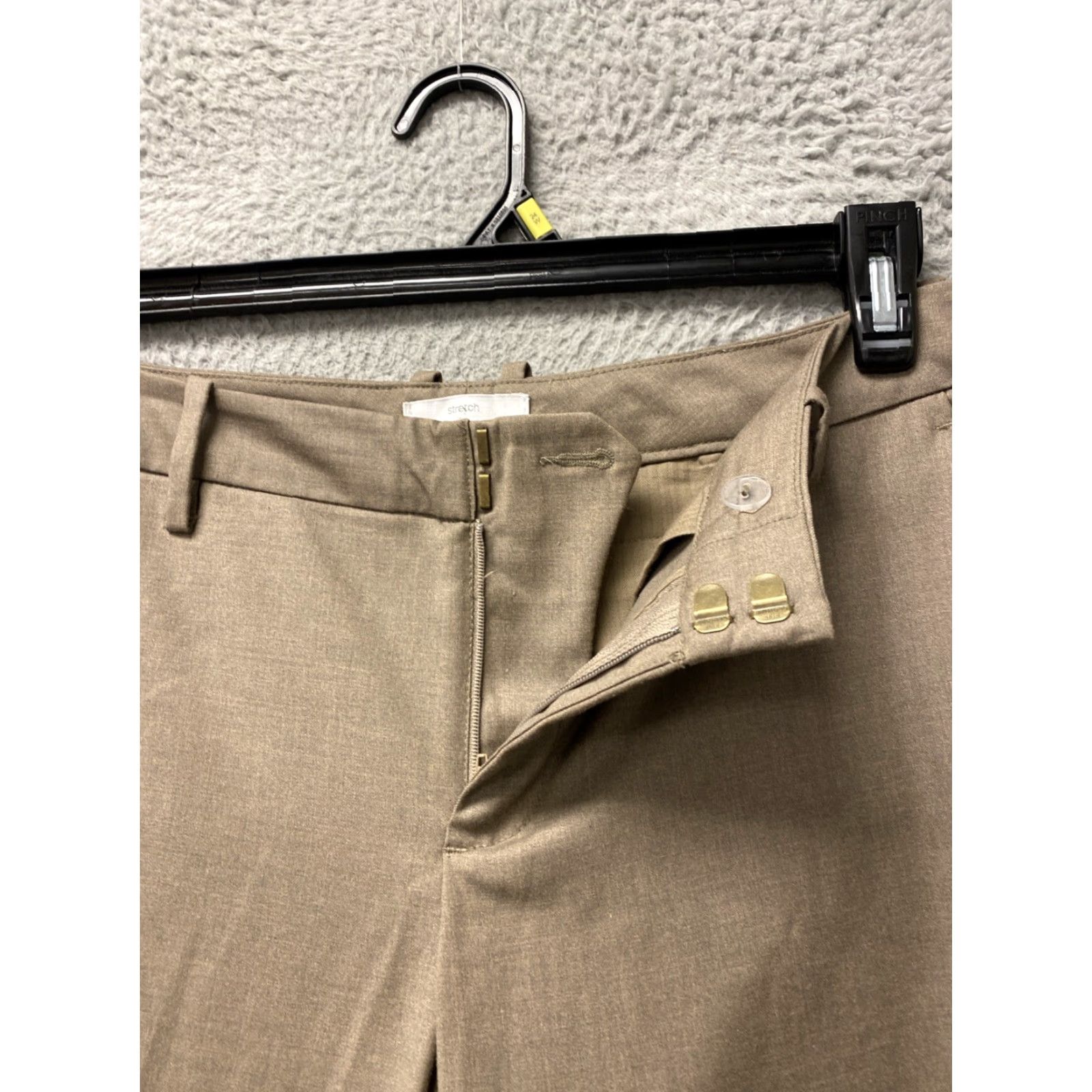 Gap Gap Wide Leg Pants Women Regular 6R Brown 32x30 Full Length Polyester Blend Pockets Zipper Button City Preppy Vintage No Mens Womens Boys Girls Size 28" / US 6 / IT 42 - 3 Thumbnail