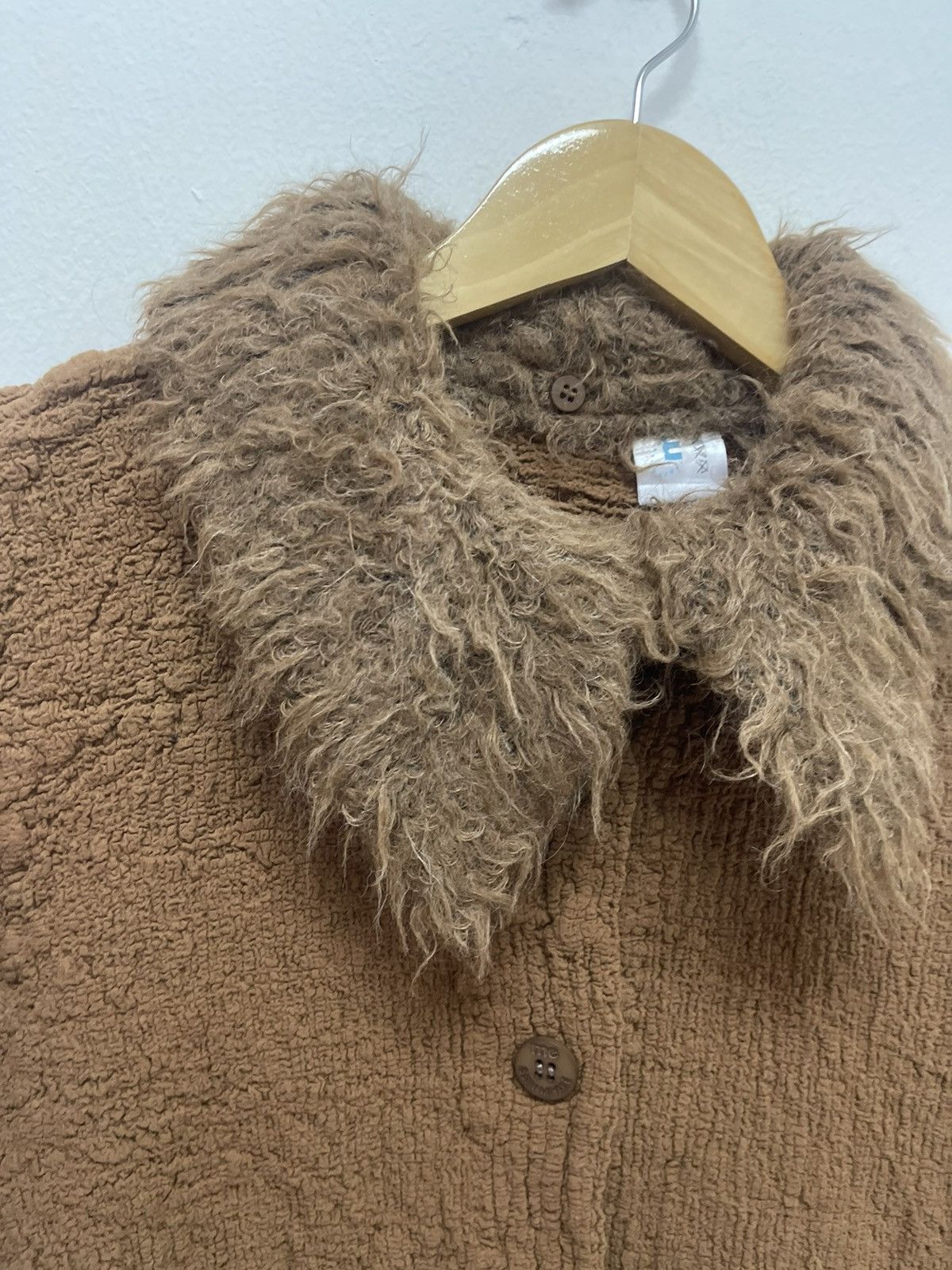Issey Miyake × Vintage Vintage Issey Miyake Faux Fur Wrinkles Coat Size S / US 4 / IT 40 - 2 Thumbnail