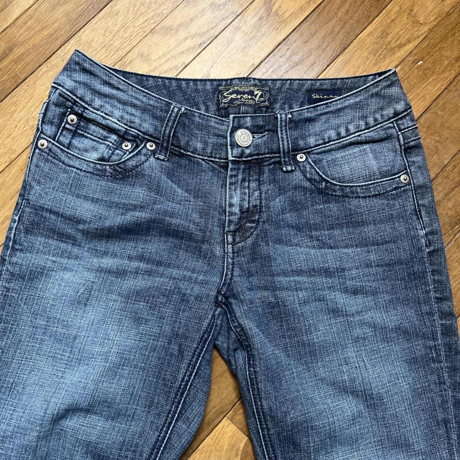 Seven 7 Seven7 y2k low rise skinny jeans Size 27" / US 4 / IT 40 - 3 Thumbnail