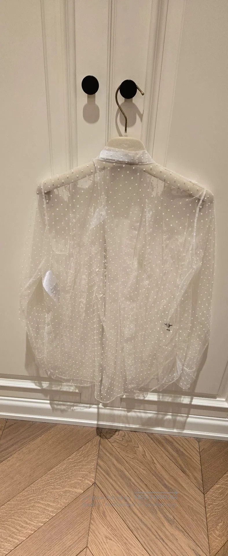 Dior Christian Dior Polka Dot Mesh Shirt. Size US XS / EU 42 / 0 - 3 Thumbnail