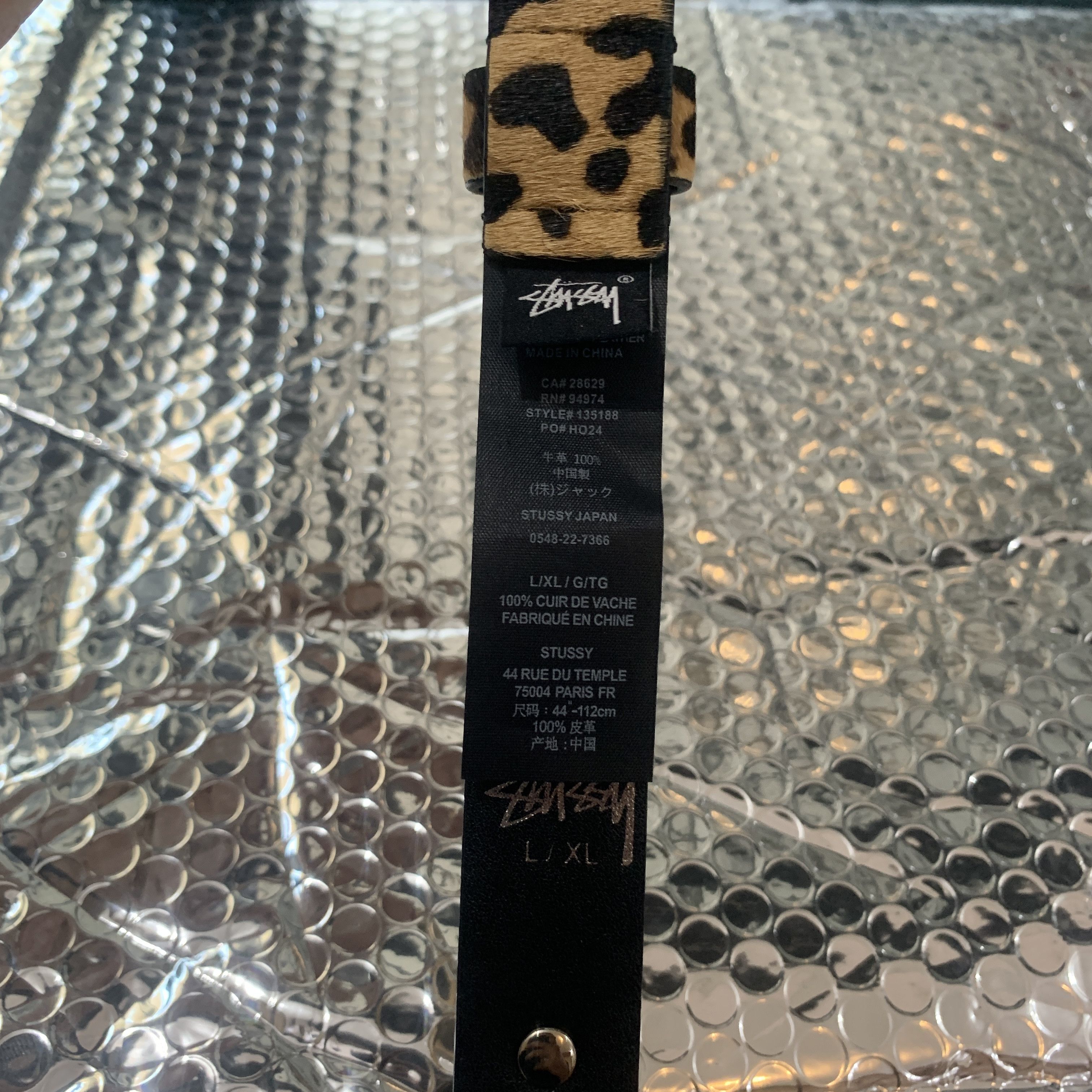 Stussy Stussy cheetah pattern ss link belt Size ONE SIZE - 4 Thumbnail