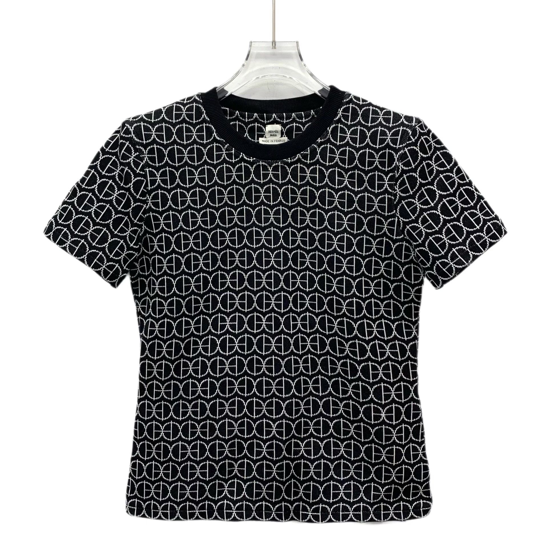 Hermes Hermes Cotton Black T-Shirt S Women Size S / US 4 / IT 40 - 1 Thumbnail