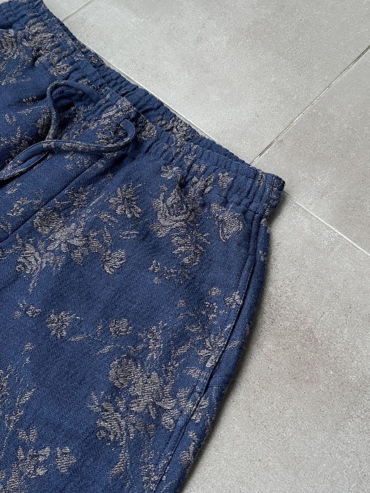 YMC !DS! SS23 YMC Alva Floral Navy Wool Casula Pants Size US 34 / EU 50 - 17 Thumbnail
