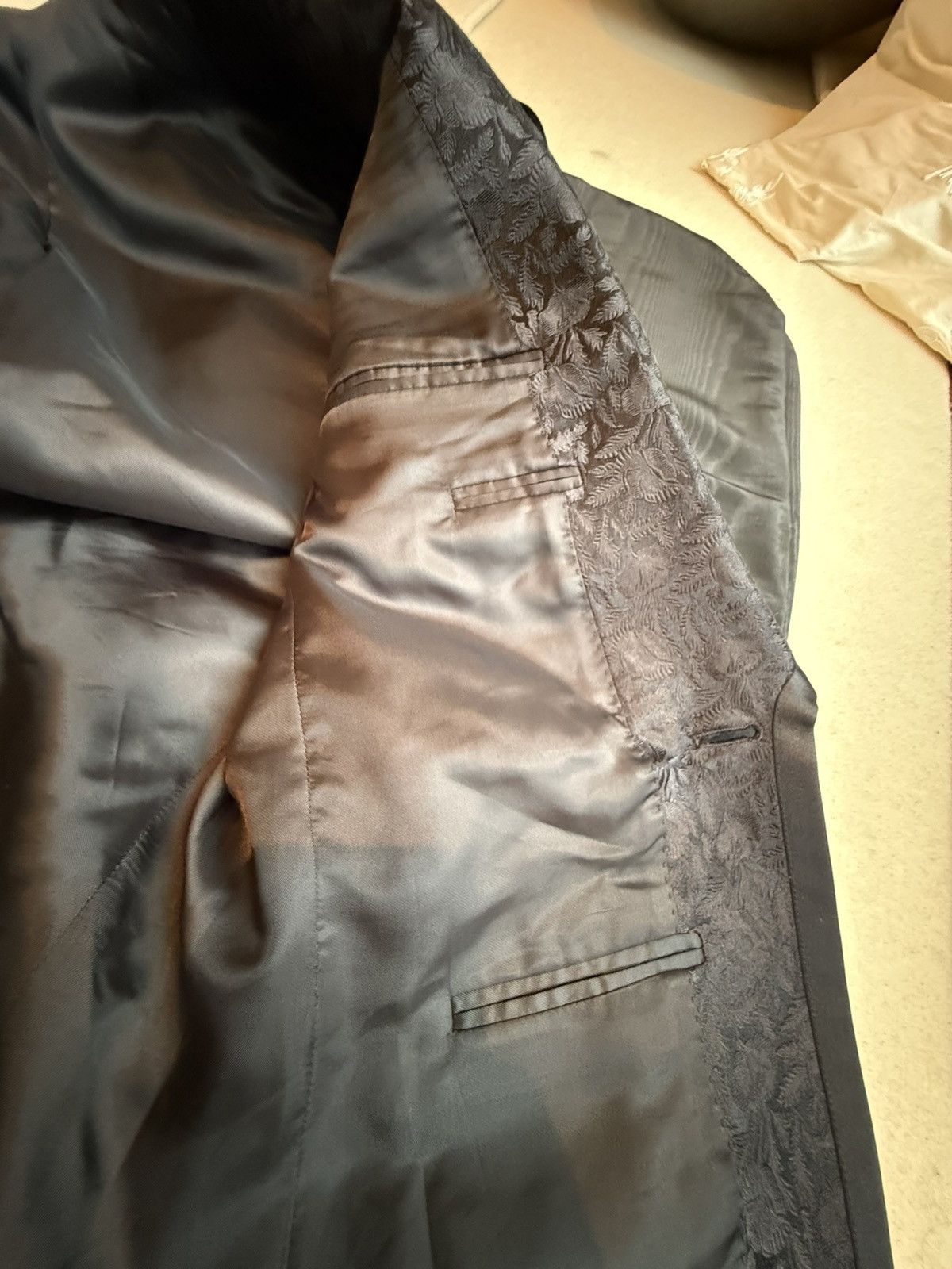Celine Celine floral paisley smoking tuxedo dinner jacket Hedi 44 Size 36R - 20 Thumbnail