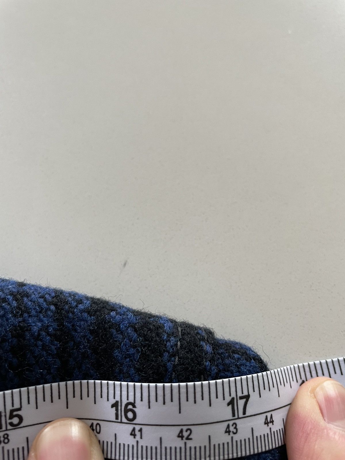 Studio D'Artisan Studio D'Artisan Blue Wool Check Zip Jacket - Size Small Size US S / EU 44-46 / 1 - 9 Thumbnail