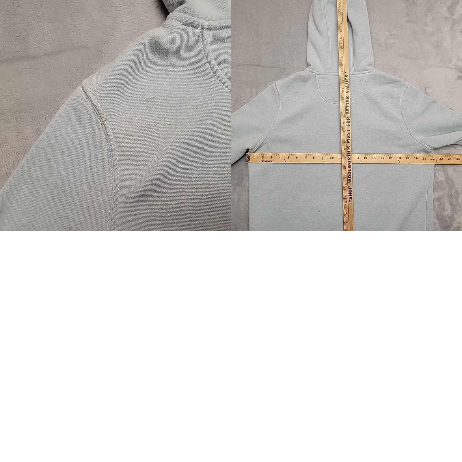 Carhartt VINTAGE Carhartt Hoodie Womens L Blue 12 14 Heavyweight Hooded Sweatshirt Work 102788 Size L / US 10 / IT 46 - 8 Thumbnail