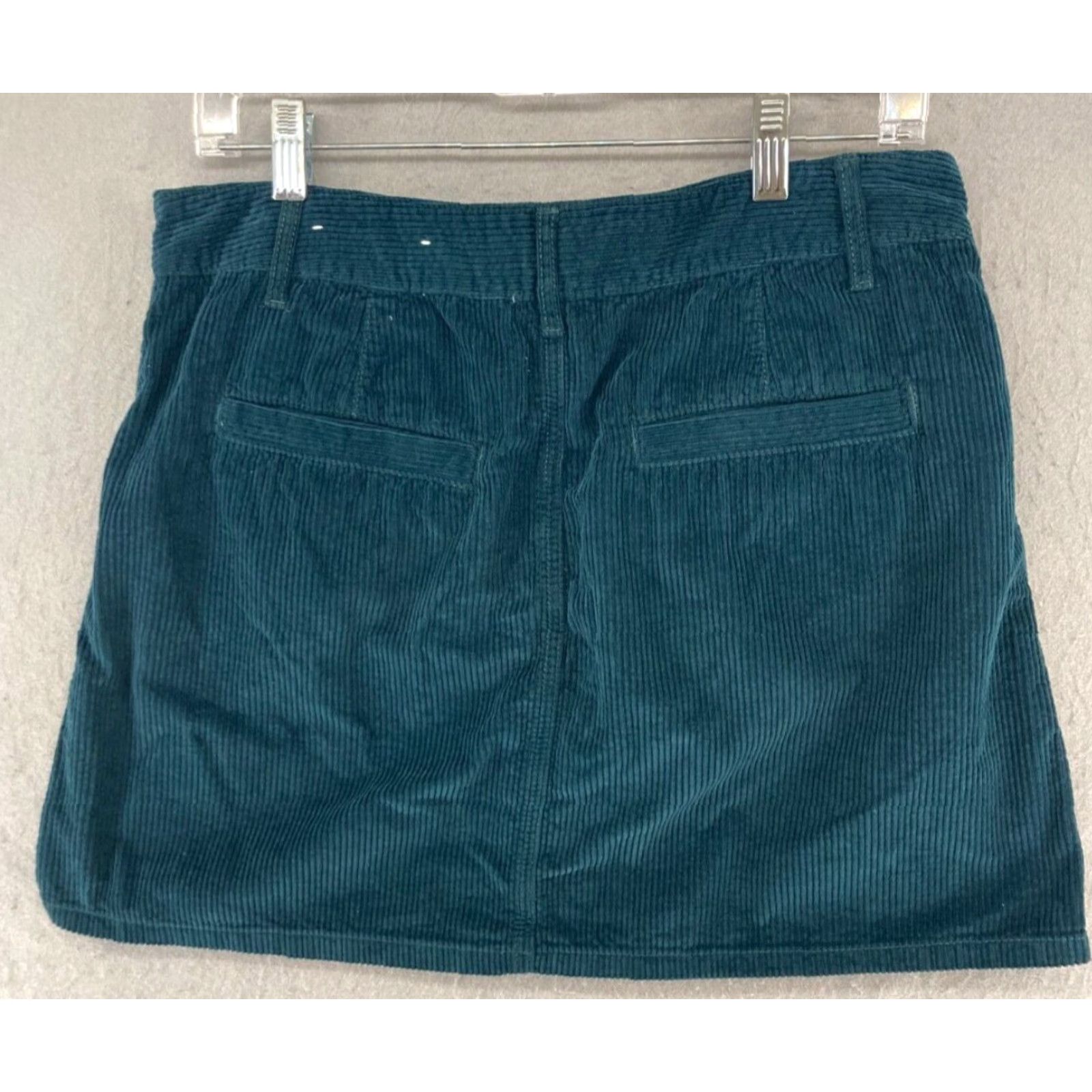 American Eagle Outfitters American Eagle Skirt Womens Corduroy 10L Blue Button Up Size 32" / US 10 / IT 46 - 5 Thumbnail