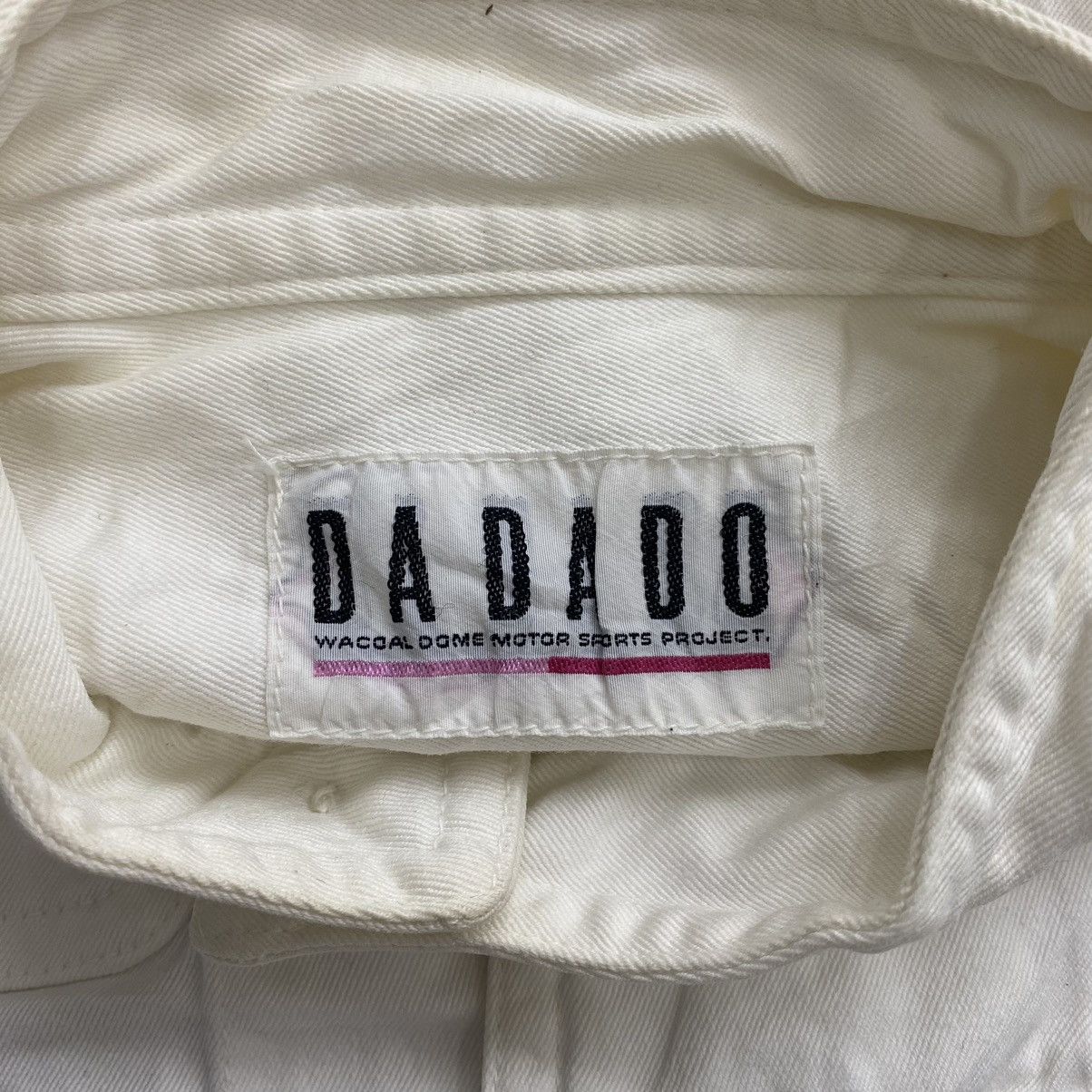 Other DADADO Wacoal Dome Motor Sport Project White Denim Jeans Size US XL / EU 56 / 4 - 5 Thumbnail