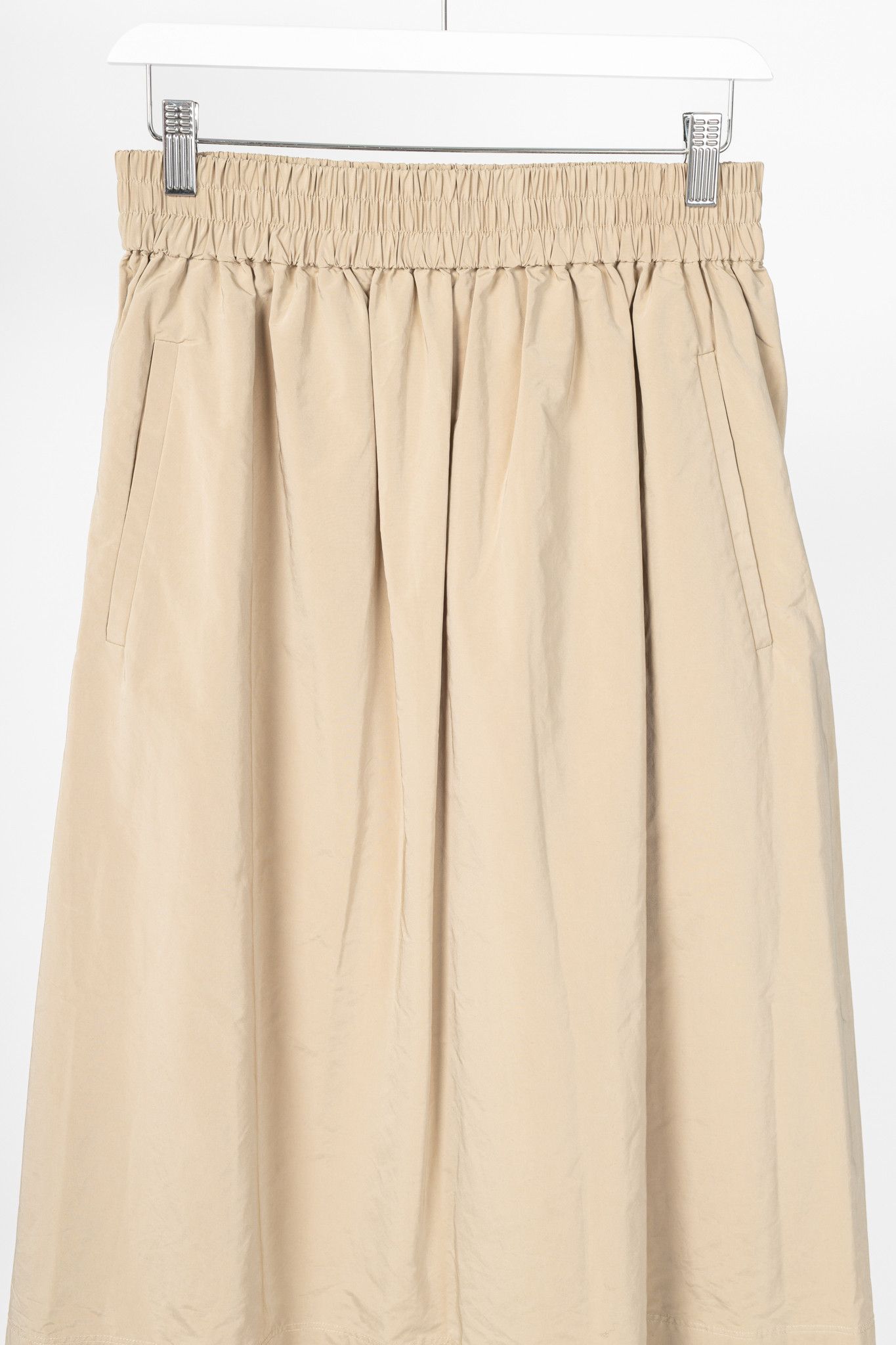 Tibi Tibi Tan Nylon Pull On Full Skirt Size 26" / US 2 / IT 38 - 3 Thumbnail