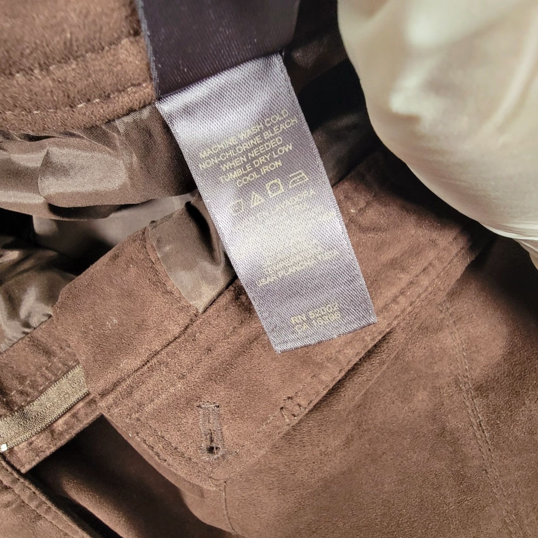Liz Claiborne Liz Claiborne Skirt Women Maxi 6P Petite Brown Faux Suedet Womens Size 28" / US 6 / IT 42 - 7 Thumbnail