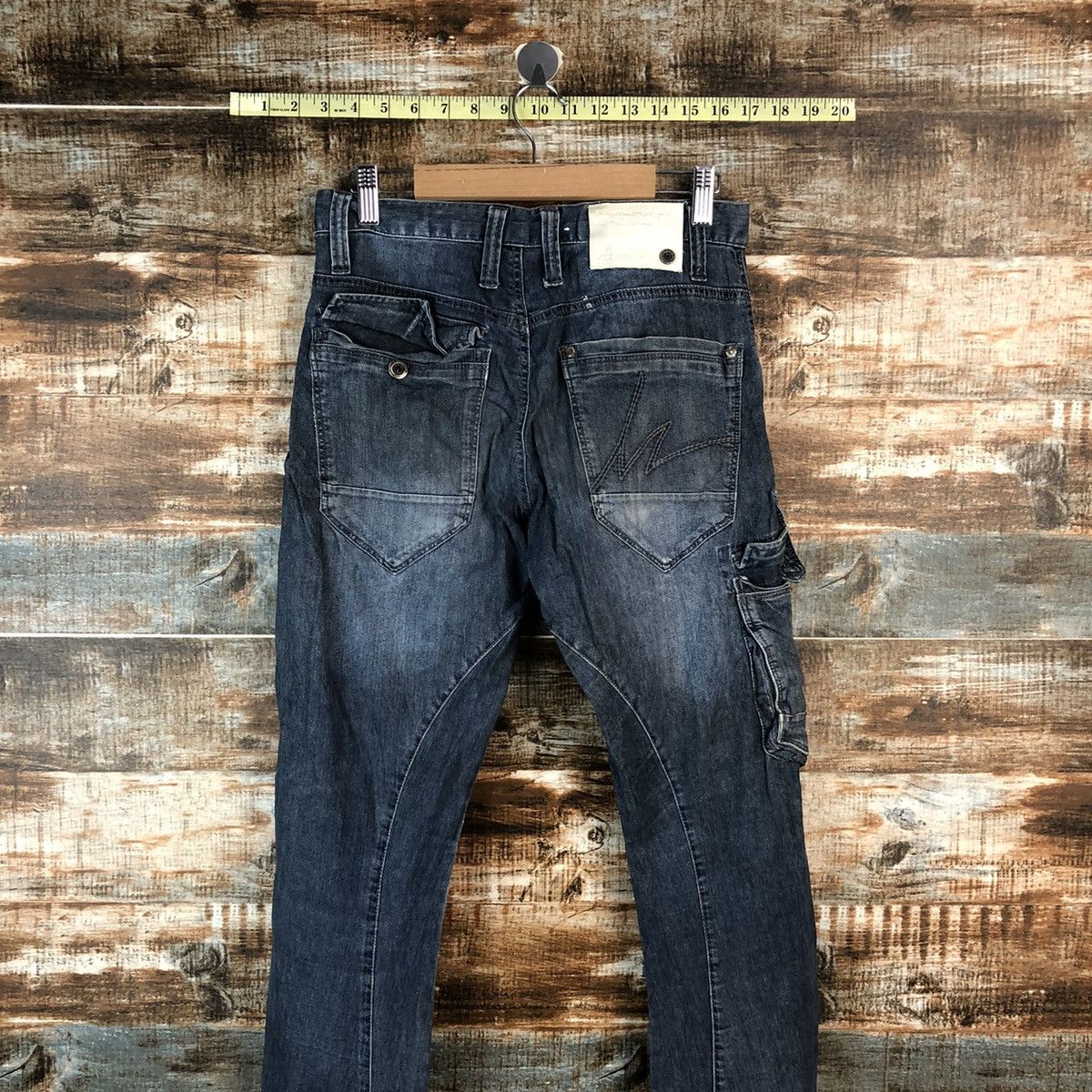 Japanese Brand Iz Frontier Blue Multipocket ripped Denim Pants #A2162 Size US 29 - 16 Thumbnail