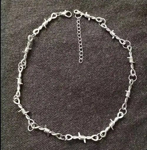 Jewelry x Vintage Necklace Wire in Silver, Men's