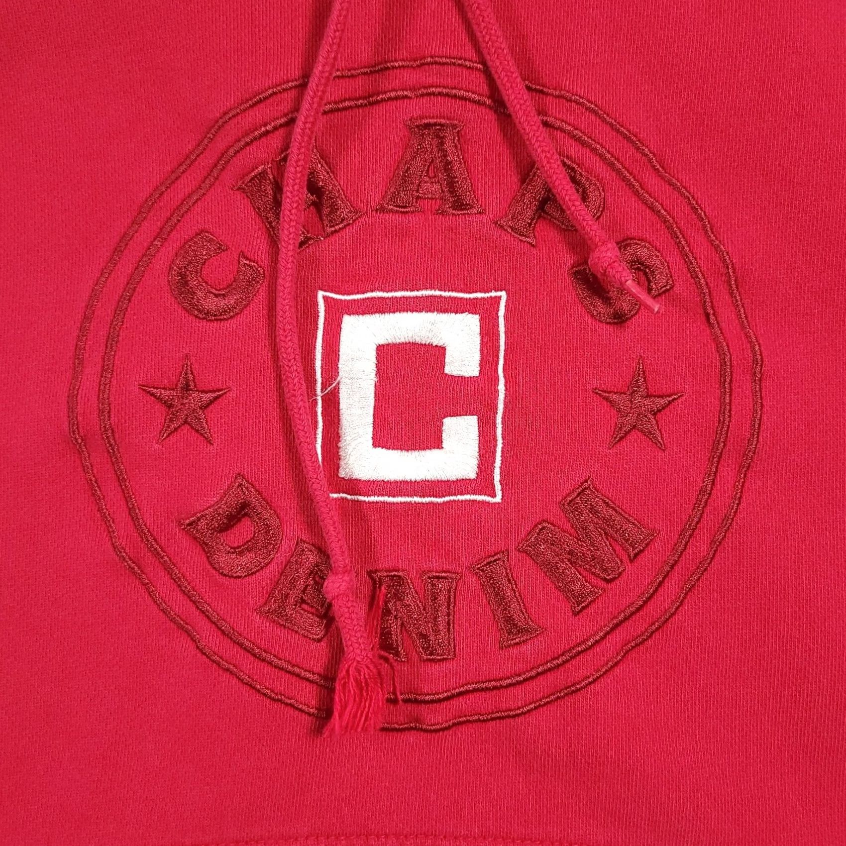 Chaps Chaps Denim Mens L Red Logo Embroidered Pullover Hoodie Sweatshirt Shirt Size US L / EU 52-54 / 3 - 5 Thumbnail