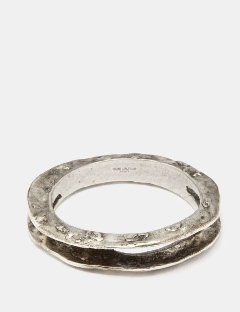 Saint Laurent Paris Saint Laurent Hammered Bangle NIB retail $1195 Size ONE SIZE - 12 Thumbnail