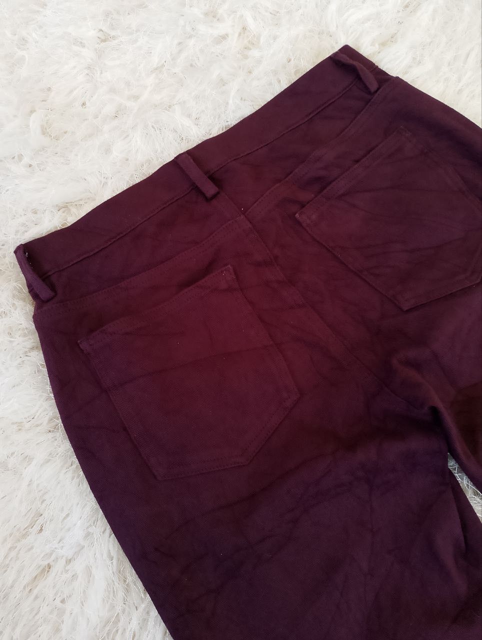 Uniqlo UNIQLO Stretchable Burgundy Legging Pants Size 26" / US 2 / IT 38 - 5 Thumbnail