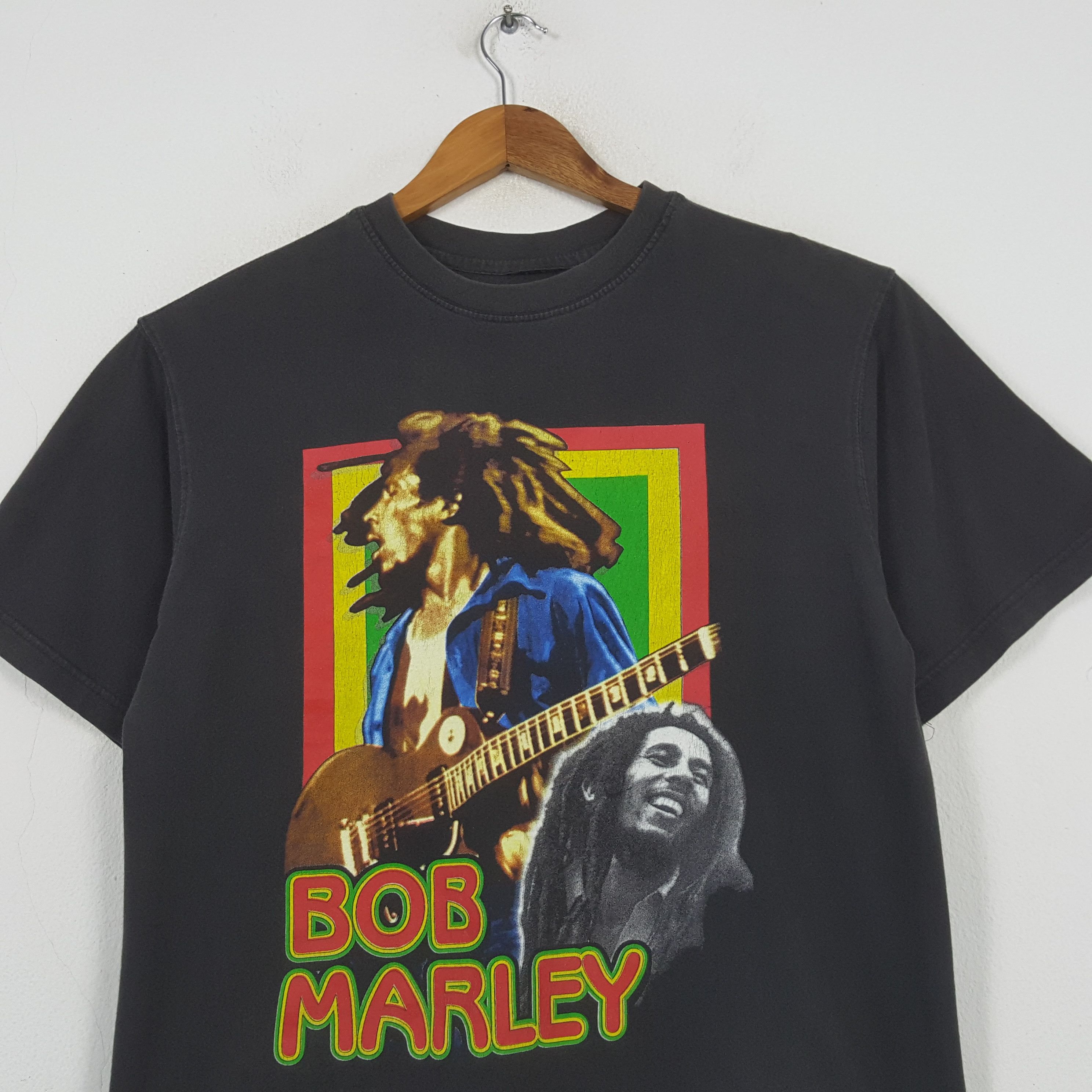 Rap Tees Vintage BOB MARLEY Jamaican Singer T-shirt 31 Size US L / EU 52-54 / 3 - 4 Thumbnail