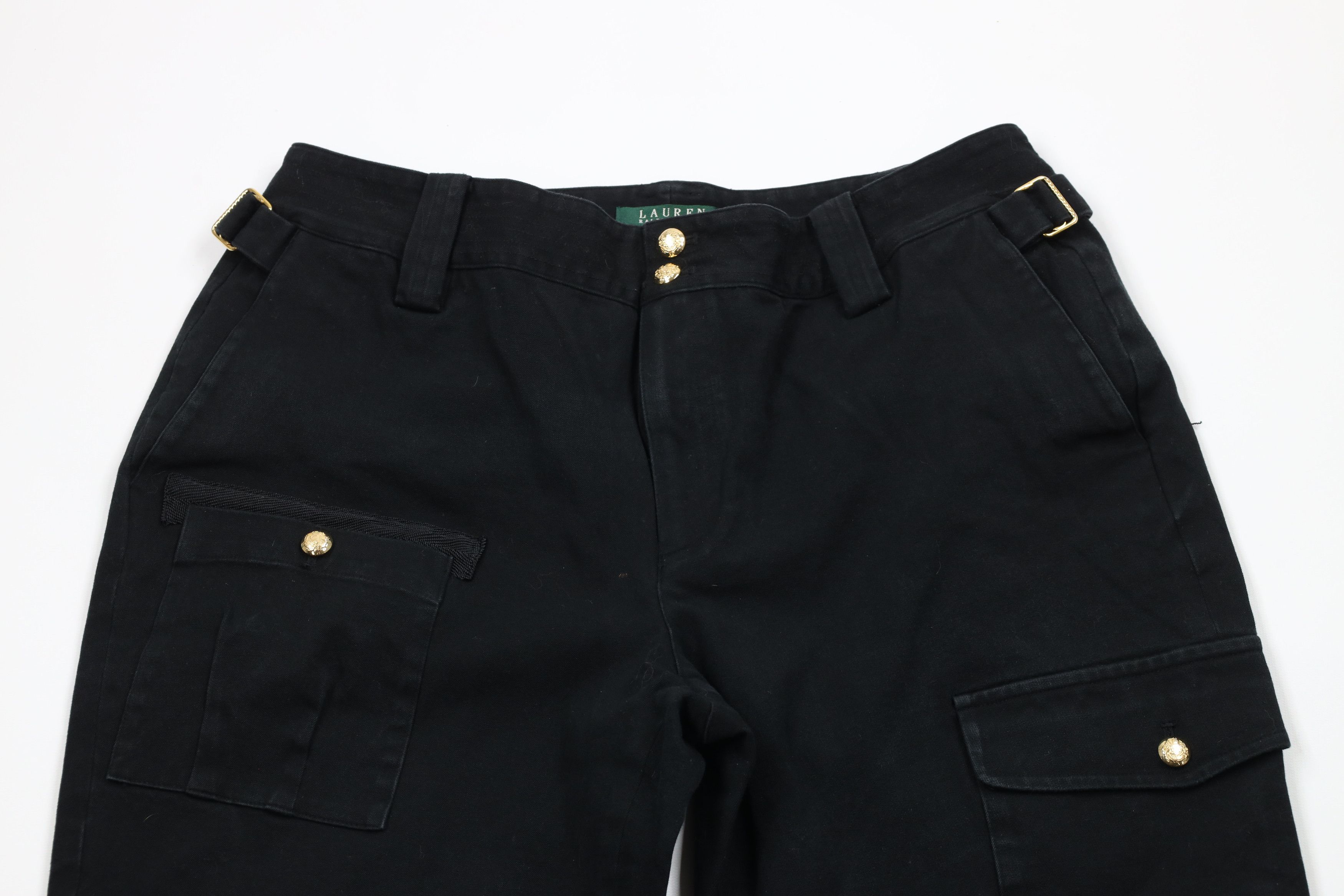 Ralph Lauren × Vintage Vintage 90s Ralph Lauren Side Buckle Stretch Cargo Pants Size 36" / US 14 / IT 50 - 2 Thumbnail