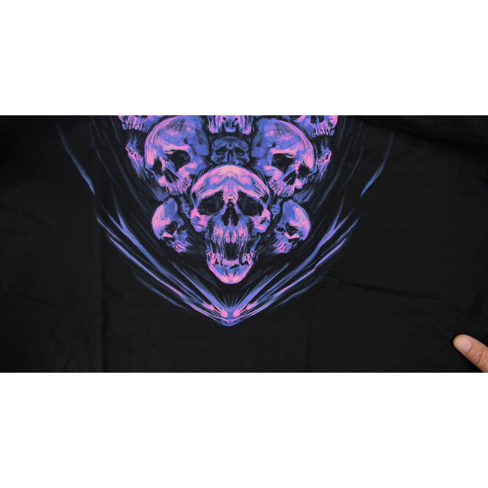 Vintage Y2K Oversized Demonic Skull T-Shirt Dress Tunic Size XXL / US 16-18 / IT 52-54 - 8 Thumbnail