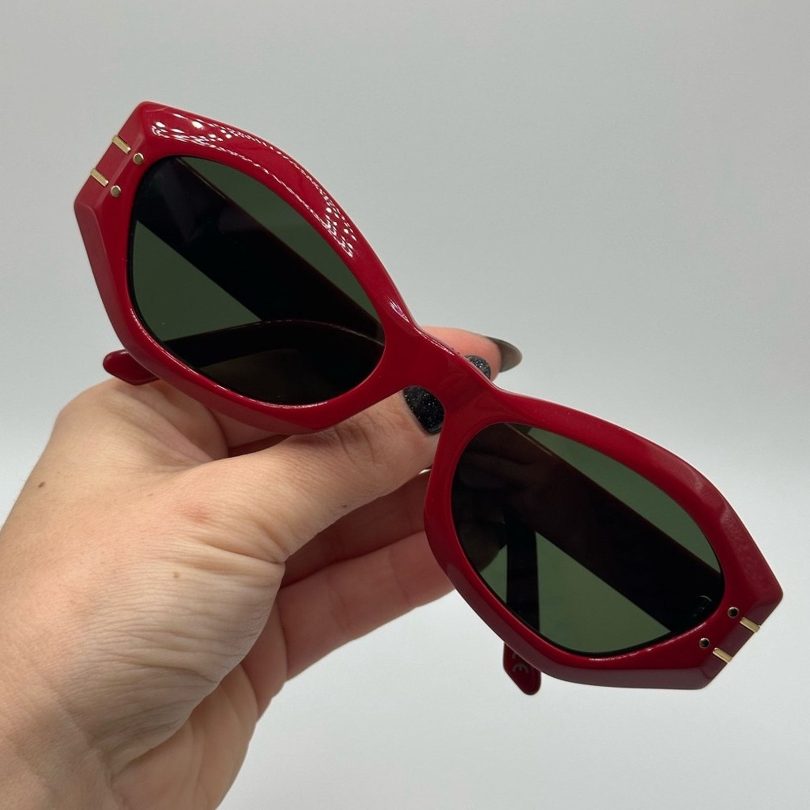 Dior DIOR Sunglasses CD40058U 66N DiorSignatureB1U Red/GreenWomen Size ONE SIZE - 10 Thumbnail