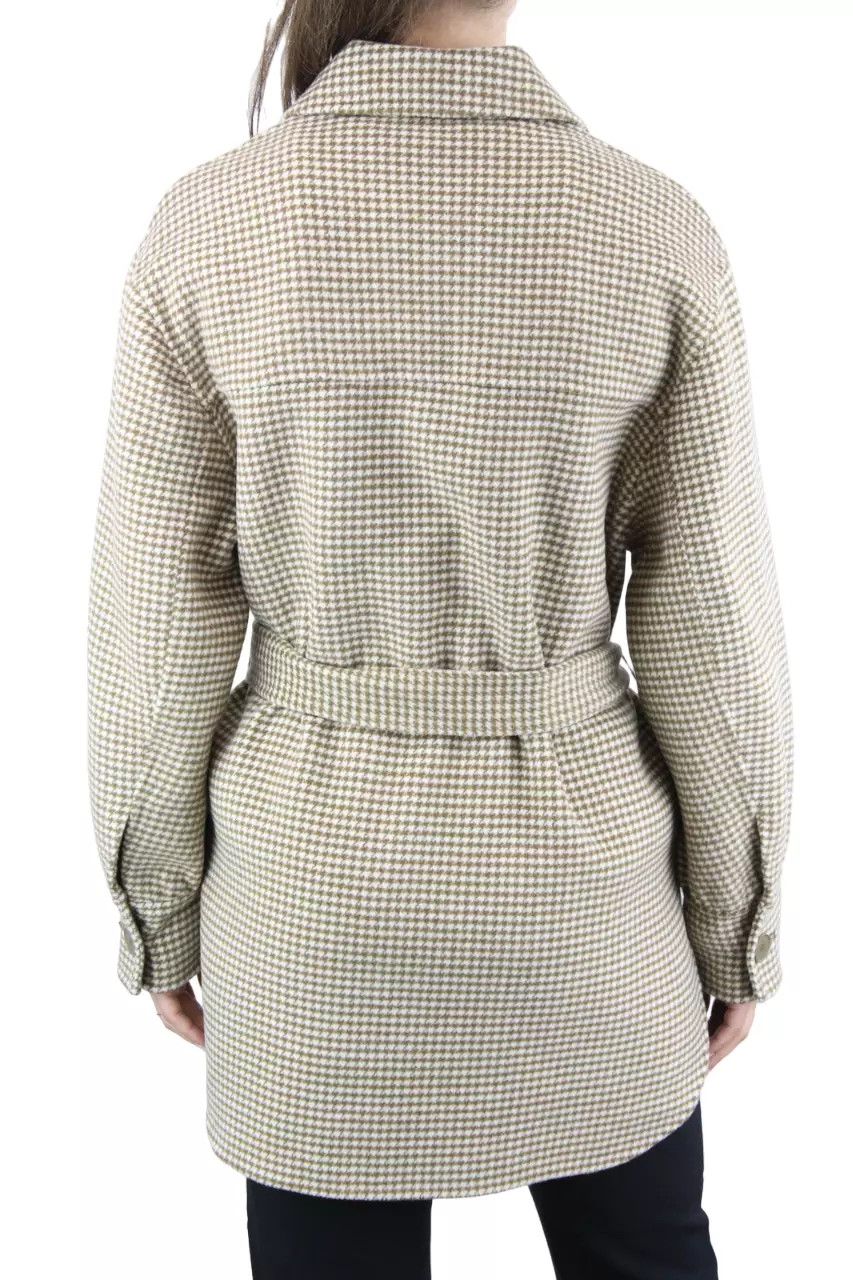 Sandro SANDRO Coat Womens (EU) 36 Wool Blend Oversize Shirt Type Size S / US 4 / IT 40 - 2 Thumbnail