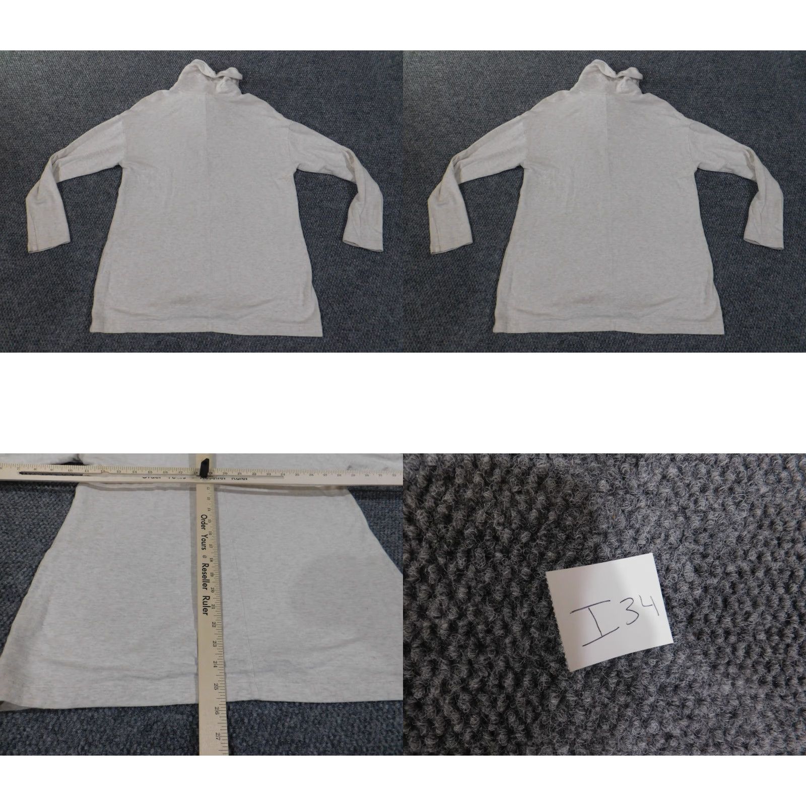 J. Jill J. Jill Sweater Pullover Shirt Knit Beige Raglan Sleeve Turtleneck Long Sleeve Regular Women Size L Size L / US 10 / IT 46 - 9 Thumbnail