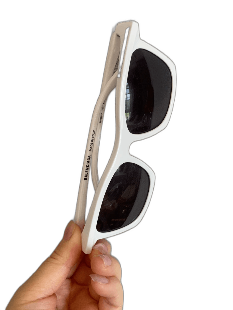 Balenciaga Balenciaga Classic White Sunglasses Size ONE SIZE - 1 Thumbnail