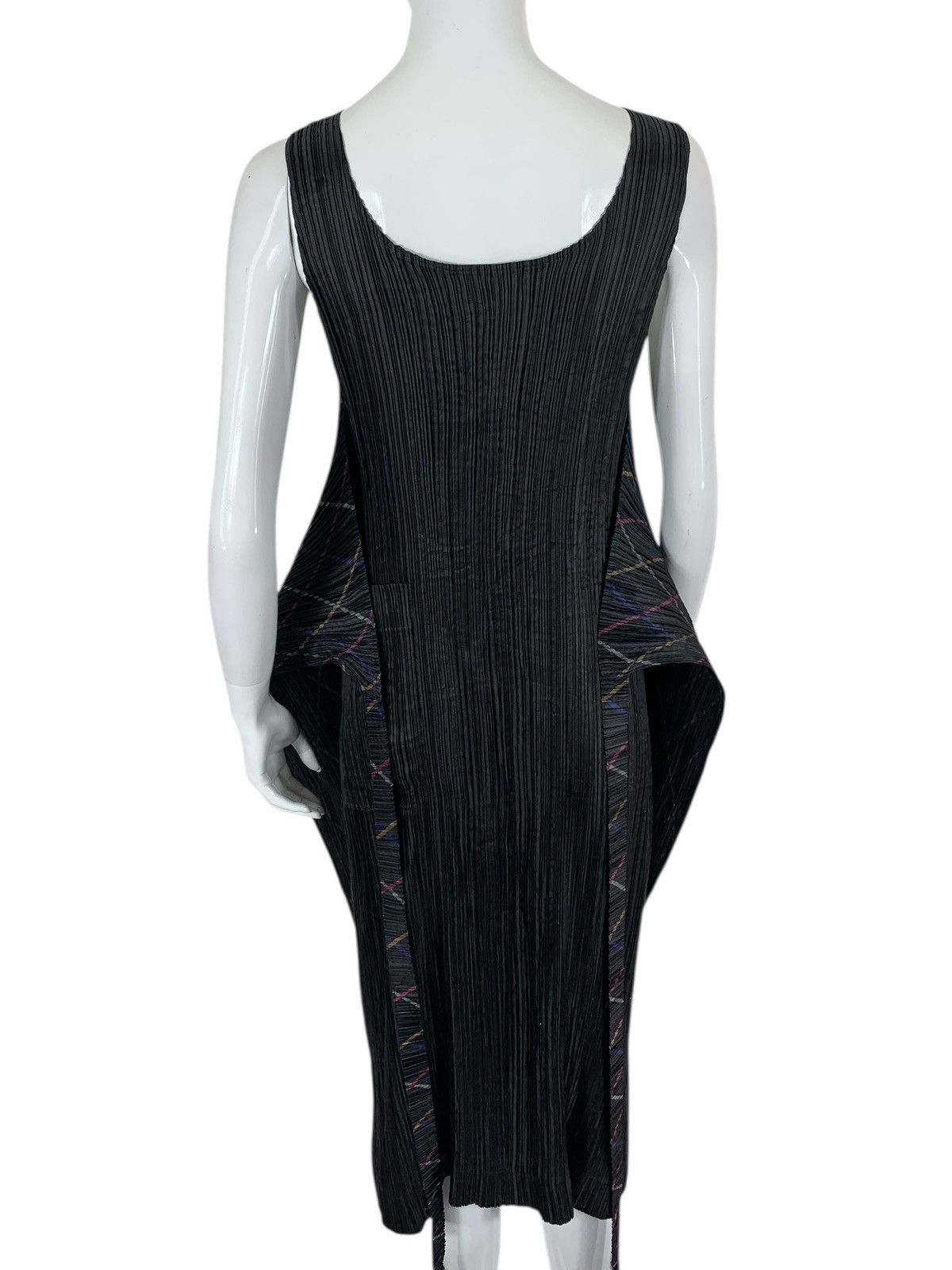 Pleats Please Issey Miyake Vintage Issey Miyake IM Product Pleated Teal Apron Dress Size ONE SIZE - 13 Thumbnail