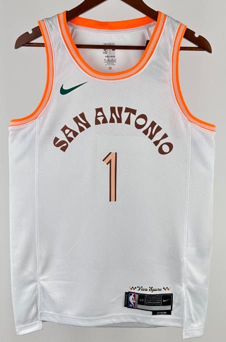 NBA 24 San Antonio Spurs #1 Wembanyama Jersey Size US S / EU 44-46 / 1 - 2 Thumbnail