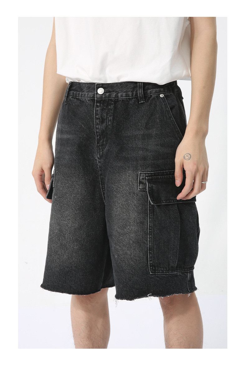 Japanese Brand × Jean Vintage pocket cool workwear washed denim shorts Size US 32 / EU 48 - 4 Thumbnail