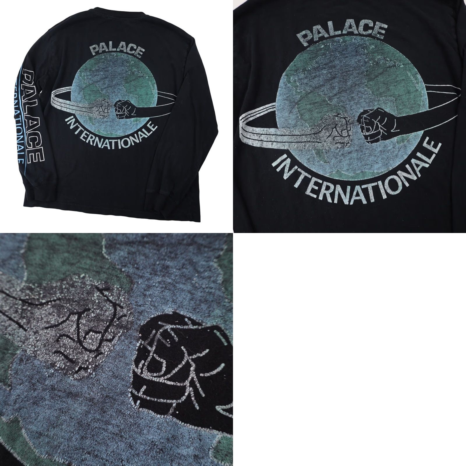 Palace Palace Skateboarding Mens Large Internationale Shirt Black Size US L / EU 52-54 / 3 - 8 Thumbnail