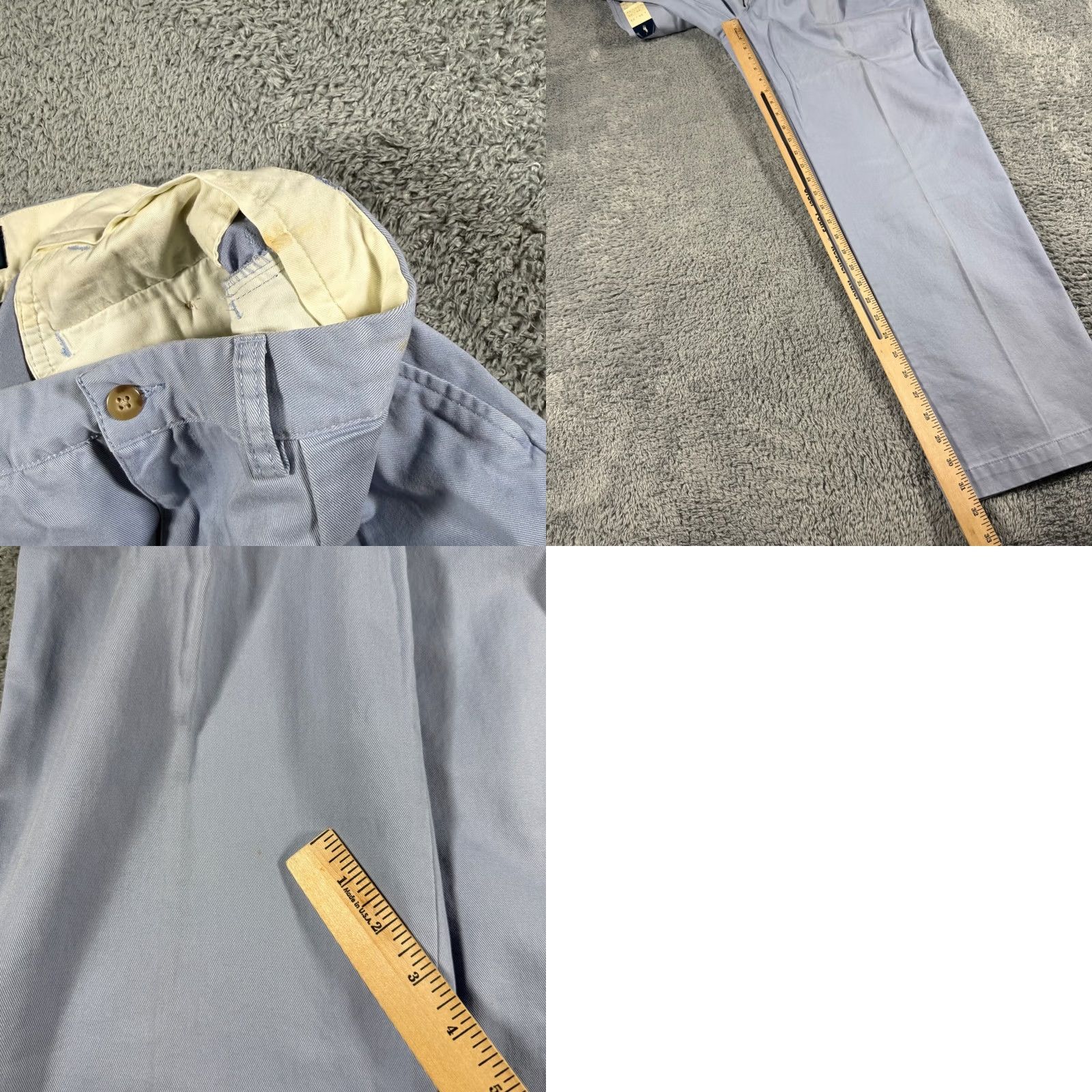 Polo Ralph Lauren Polo Ralph Lauren The Andrew Pant Pant Mens 35x32 Blue Chino Classic Pleated 35 Regular NWT Flaw Size US S / EU 44-46 / 1 - 9 Thumbnail