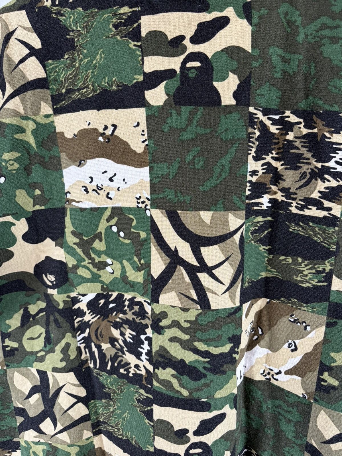 Bape Bape Multi Camo Back Print Polo Shirt Size US XL / EU 56 / 4 - 3 Thumbnail