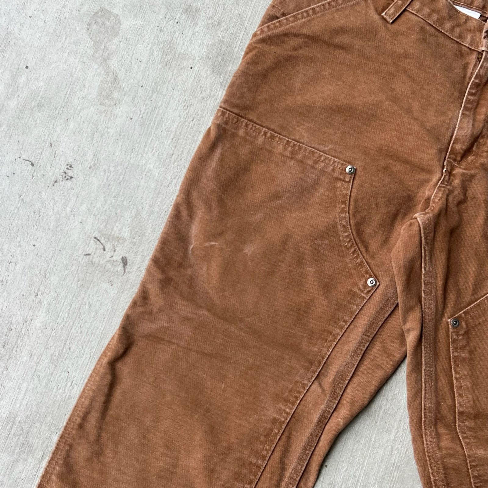Carhartt × Vintage Carhartt brown double knee work wear carpenter pants Size US 37 - 7 Thumbnail