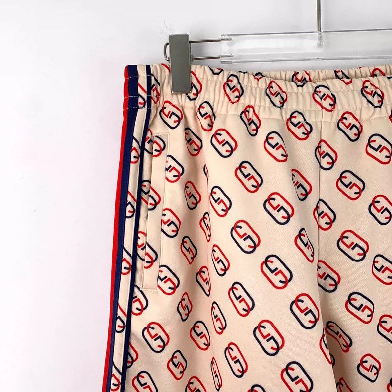 Gucci Gucci Size M Color-blocked striped double G full-print cot Size 42" / US 20 - 3 Thumbnail