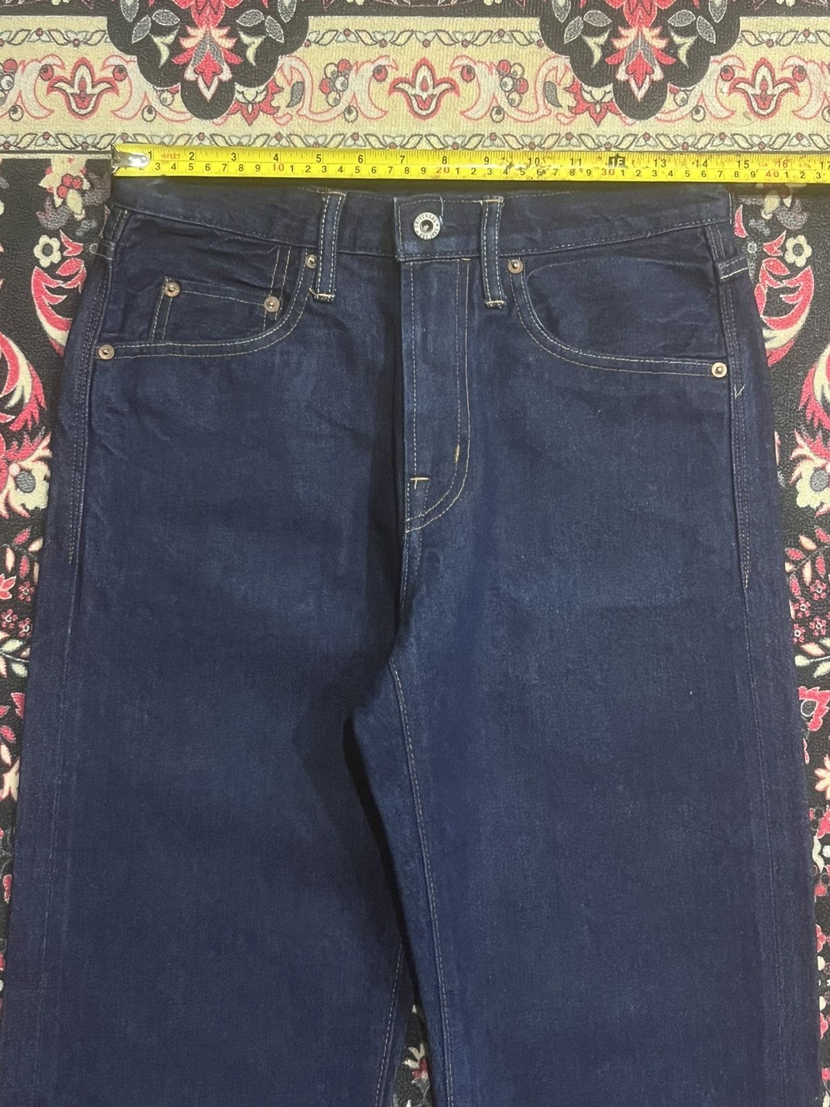 Vintage Vintage Cepo Craft Raw Indigo Straight Leg Selvedge Jeans Size US 28 / EU 44 - 14 Thumbnail
