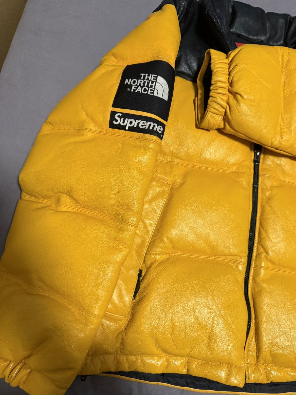 The North Face Supreme tnf the north face leather nuptse jacket red Size US M / EU 48-50 / 2 - 13 Thumbnail