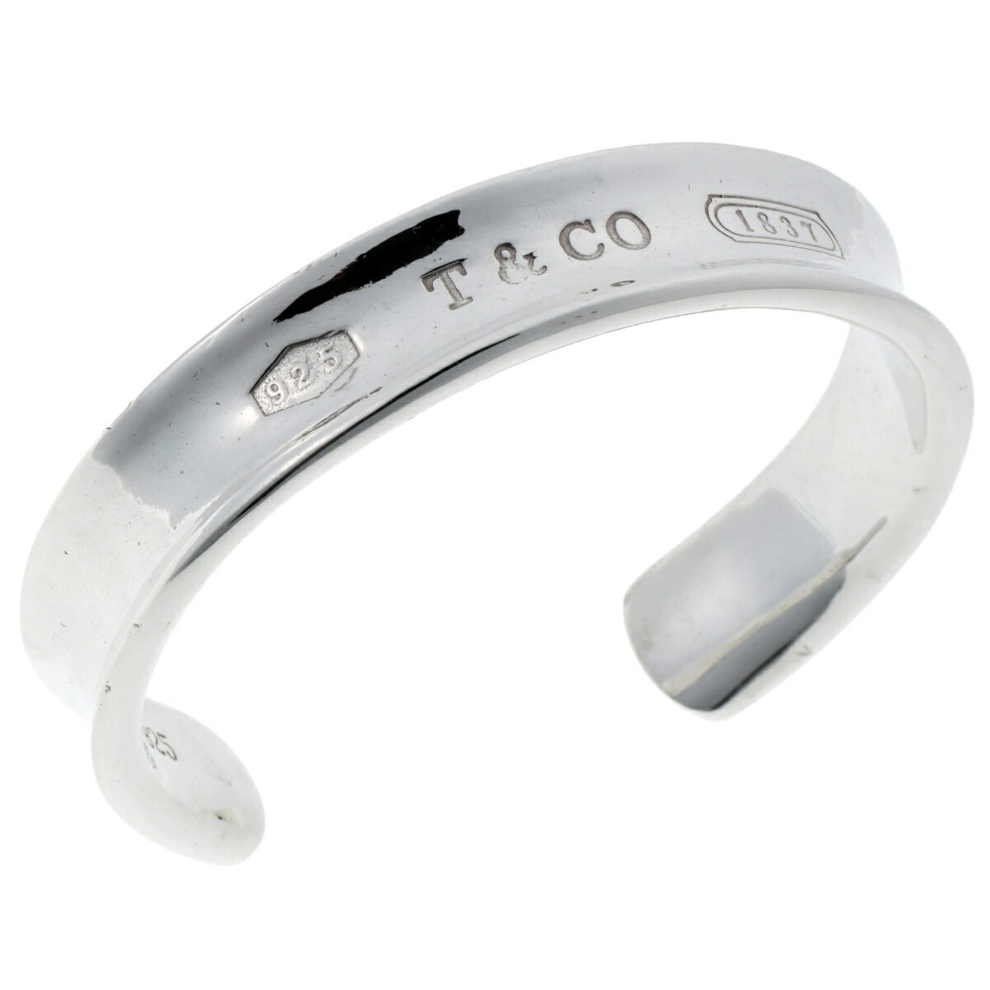 Tiffany & Co. Tiffany & Co. 1837 Cuff Bangle, Sterling Silver (925), 15.5cm Size ONE SIZE - 1 Thumbnail