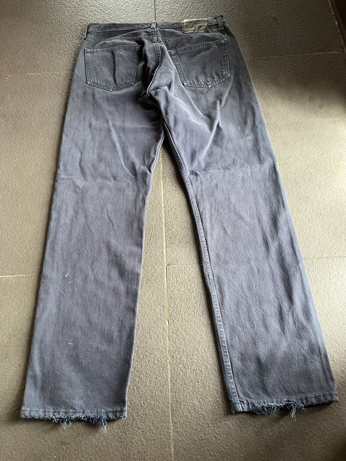 Levi's 34X32 Late 90’s Levi’s 501 Dye Black Distressed Faded Size US 32 / EU 48 - 6 Thumbnail