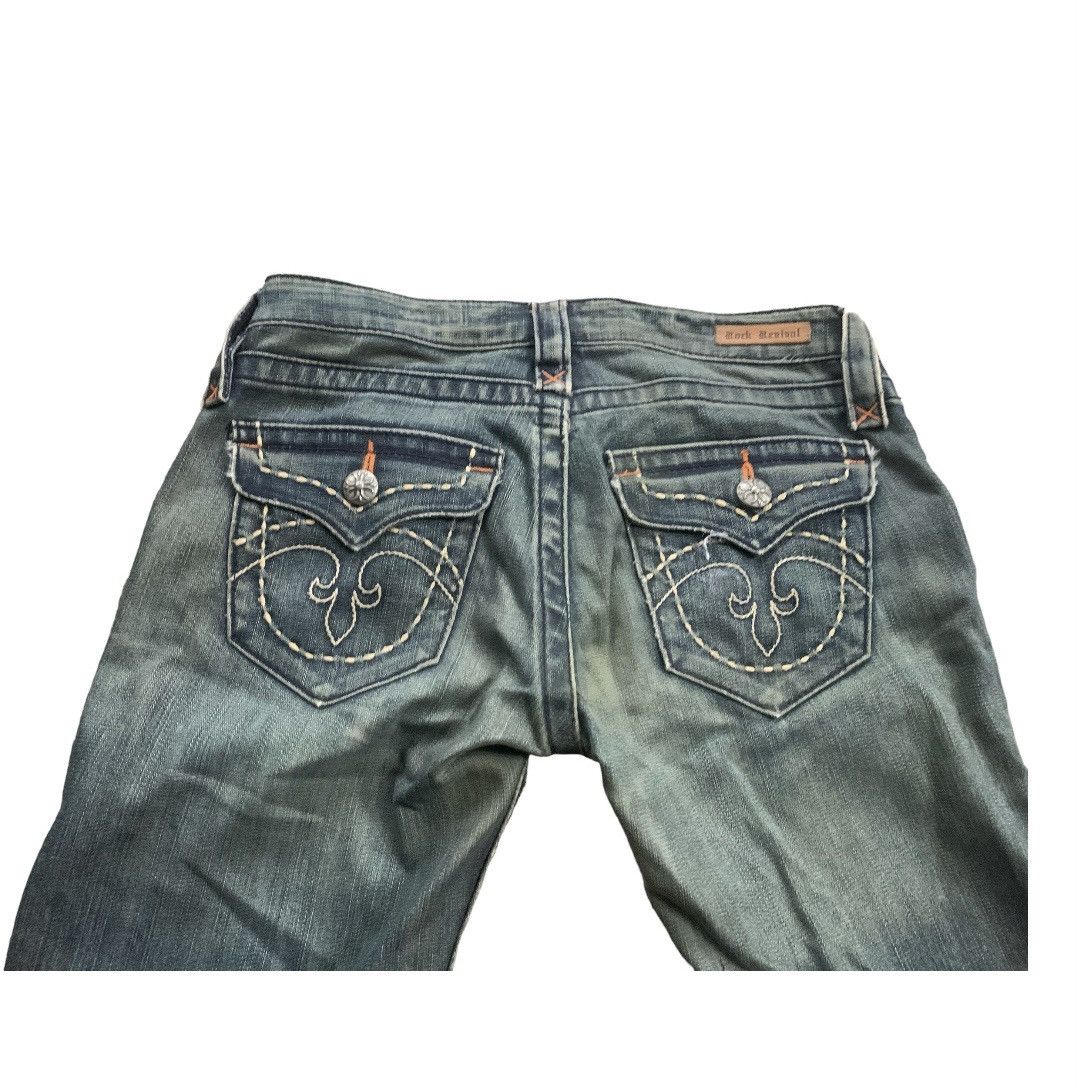 Rock Revival Flared Cyber Goth Style Rock Revival Lowrise Jeans Size US 31 - 6 Thumbnail