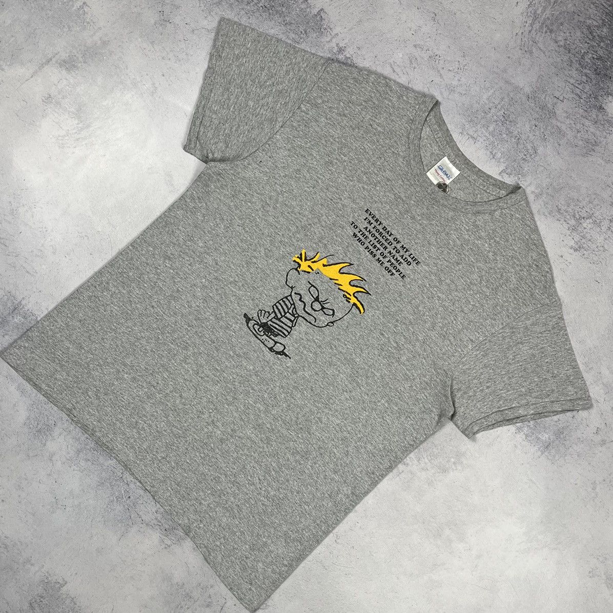 Cartoon Network Vintage Calvin and Hobbs Cartoon Humor T Shirt 90’s Size US M / EU 48-50 / 2 - 1 Thumbnail