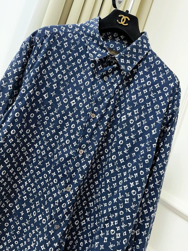 Louis Vuitton LOUIS VUITTON Monogram Long Sleeve Shirt- Size XXS / US 00 / IT 34 - 3 Thumbnail