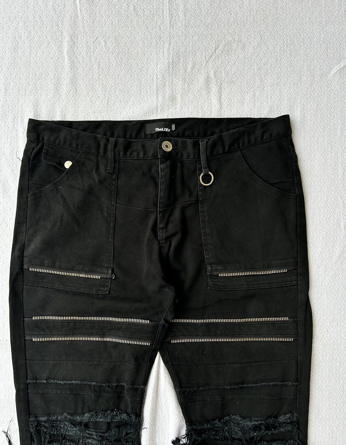 Tornado Mart Black jeans multizip thelees denim tornadomart style Size US 36 / EU 52 - 6 Thumbnail