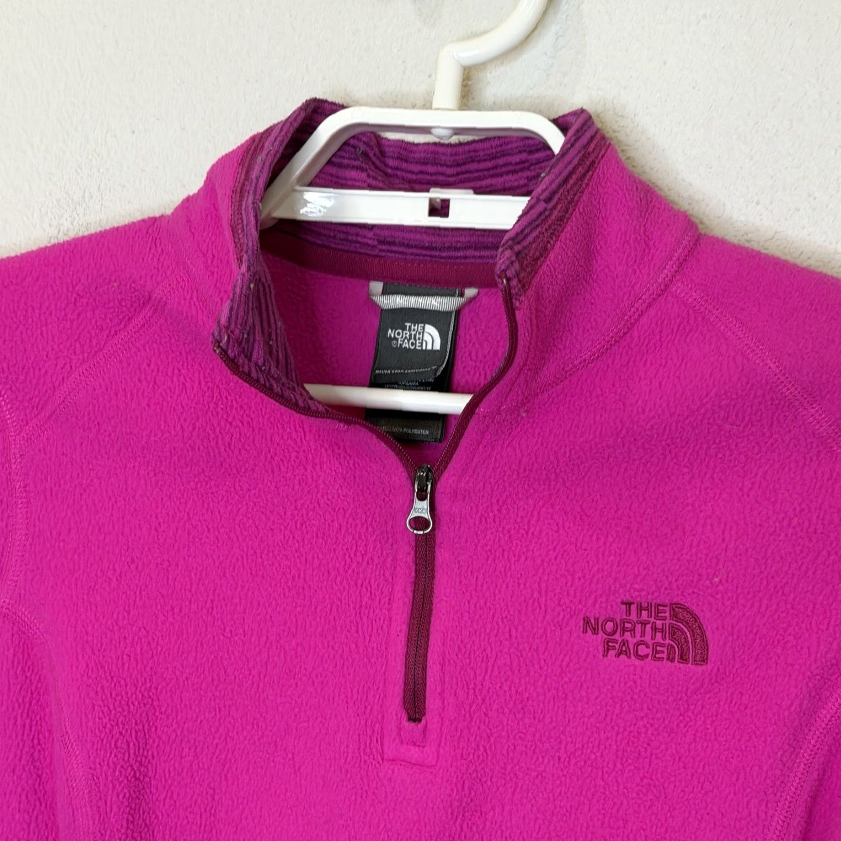 The North Face The North Face Sweatshirt Pullover 1/4 Zip Fleece Long Sleeve Womens Size S Pink Regular Mock Neck Outdoor Winter Fall Spring 1/4 Zip Size S / US 4 / IT 40 - 2 Thumbnail