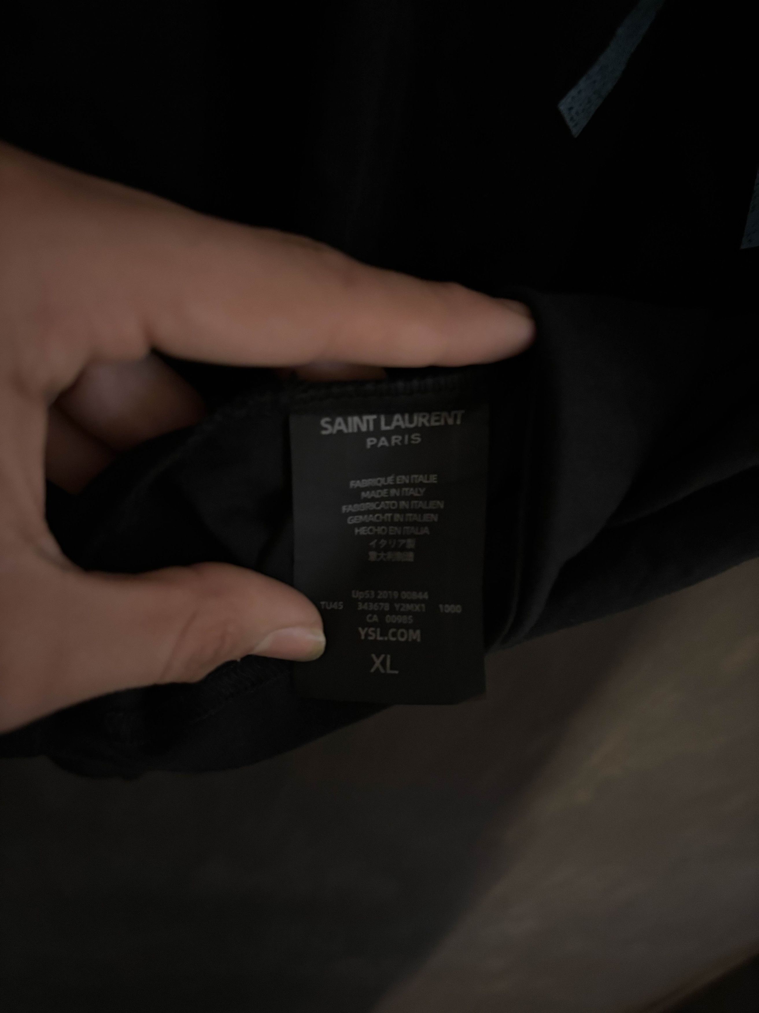 Yves Saint Laurent Saint Laurent Black 'Smoking Kills' Tee Size US L / EU 52-54 / 3 - 3 Thumbnail