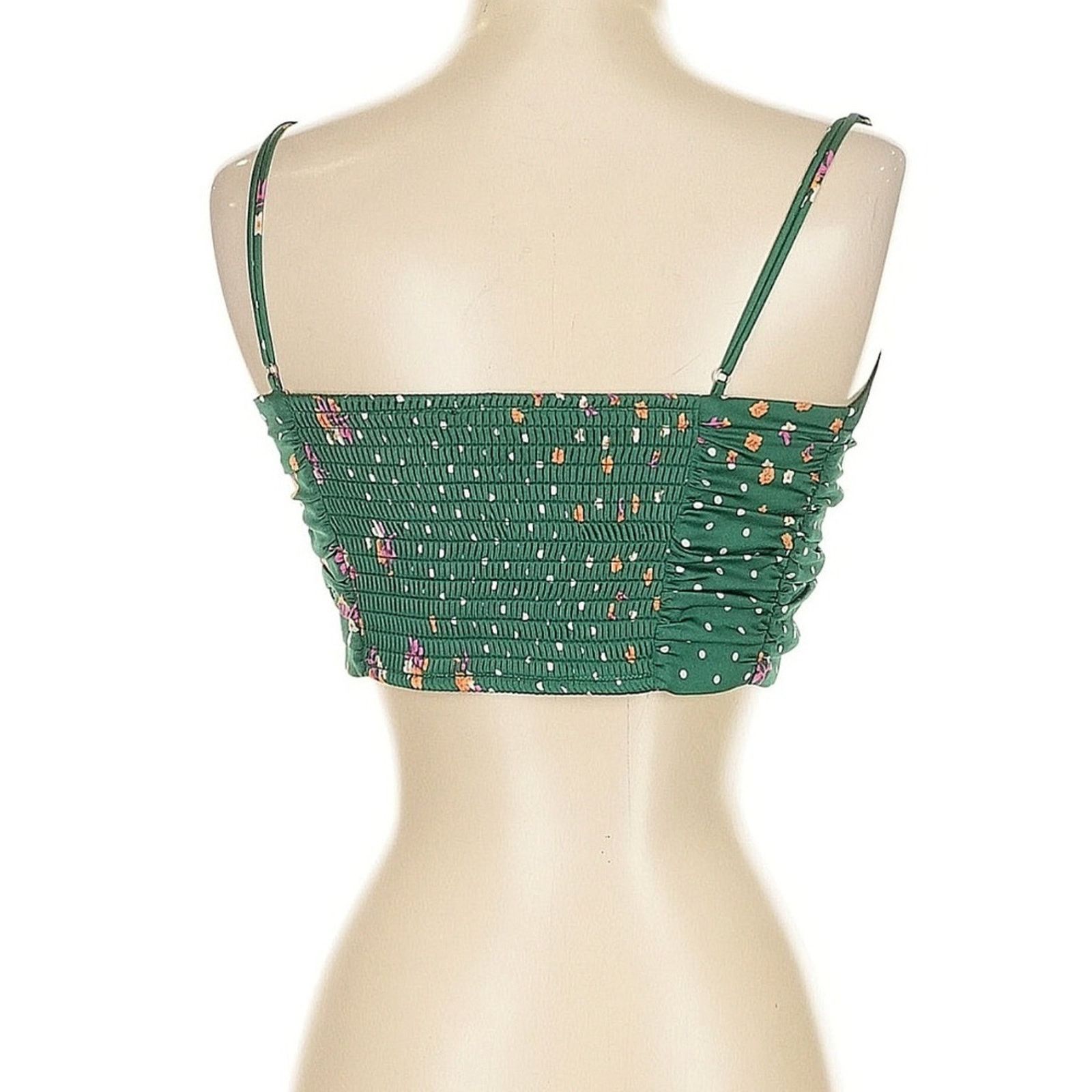 For Love & Lemons For Love & Lemons Cypress Crop Top - Size Small Green Floral Size S / US 4 / IT 40 - 4 Thumbnail